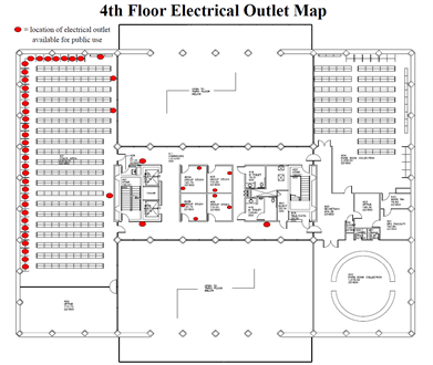 4th floor Power Outlet Locations