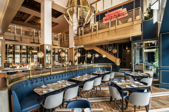 Picture of a restaurant dining area