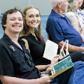 Alpha Omega Alpha attendees smiling at the camera