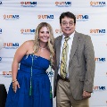 Alpha Omega Alpha Faculty Councilor, Bernard M. Karnath, MD, posing with newly inducted member