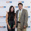 Alpha Omega Alpha Faculty Councilor, Bernard M. Karnath, MD, posing with newly inducted member