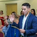 Alpha Omega Alpha Inductees reciting the Declaration of Geneva