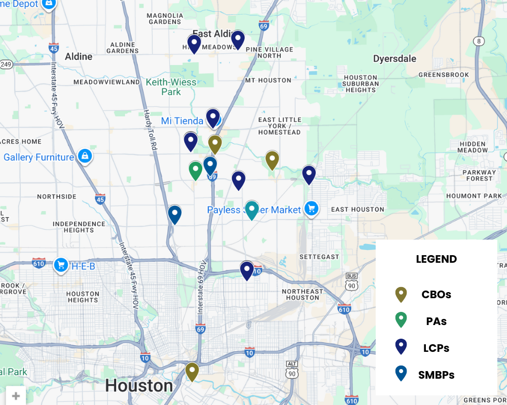 Assets Map of Greater Houston