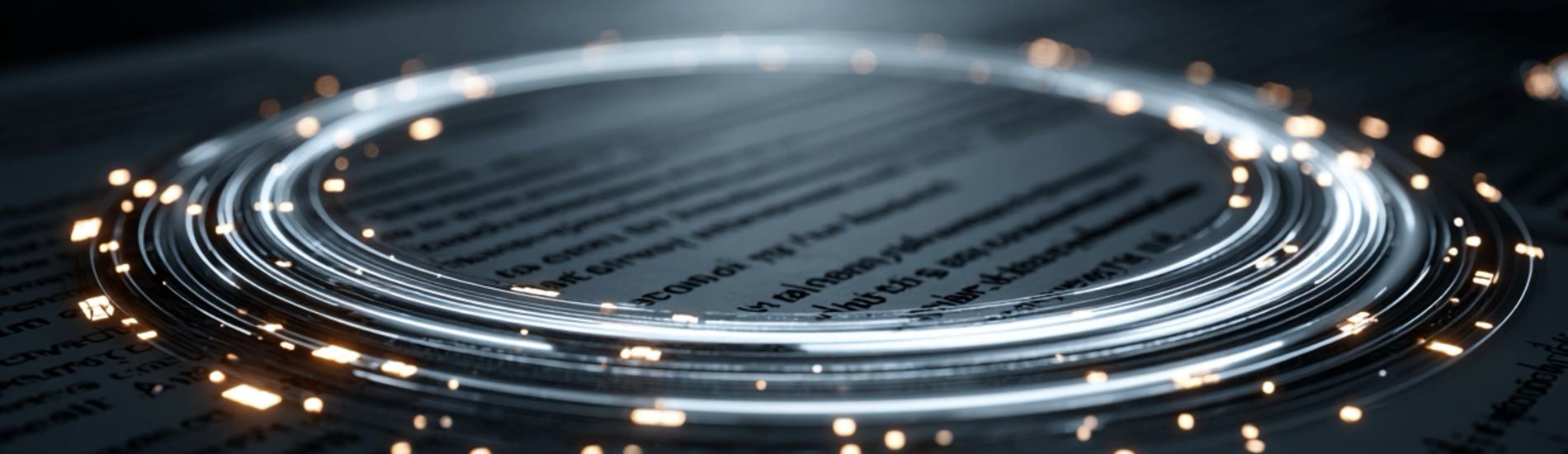 Abstract concept visualization of a comprehensive full lifecycle of a contract from creation through negotiation