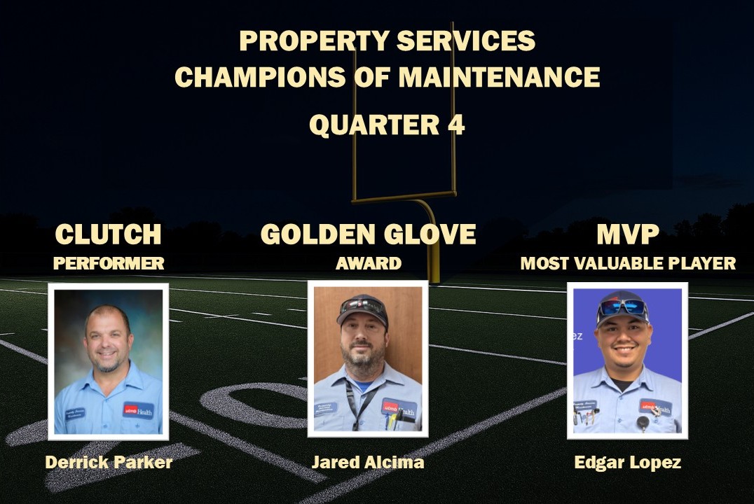 Champions of Maintenance Quarter 4