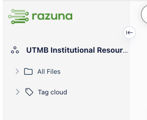 UTMB Institutional Resources Workspace example of UTMB Institutional Resources Workspace option