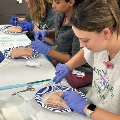 OB bootcamp resident practicing sutures