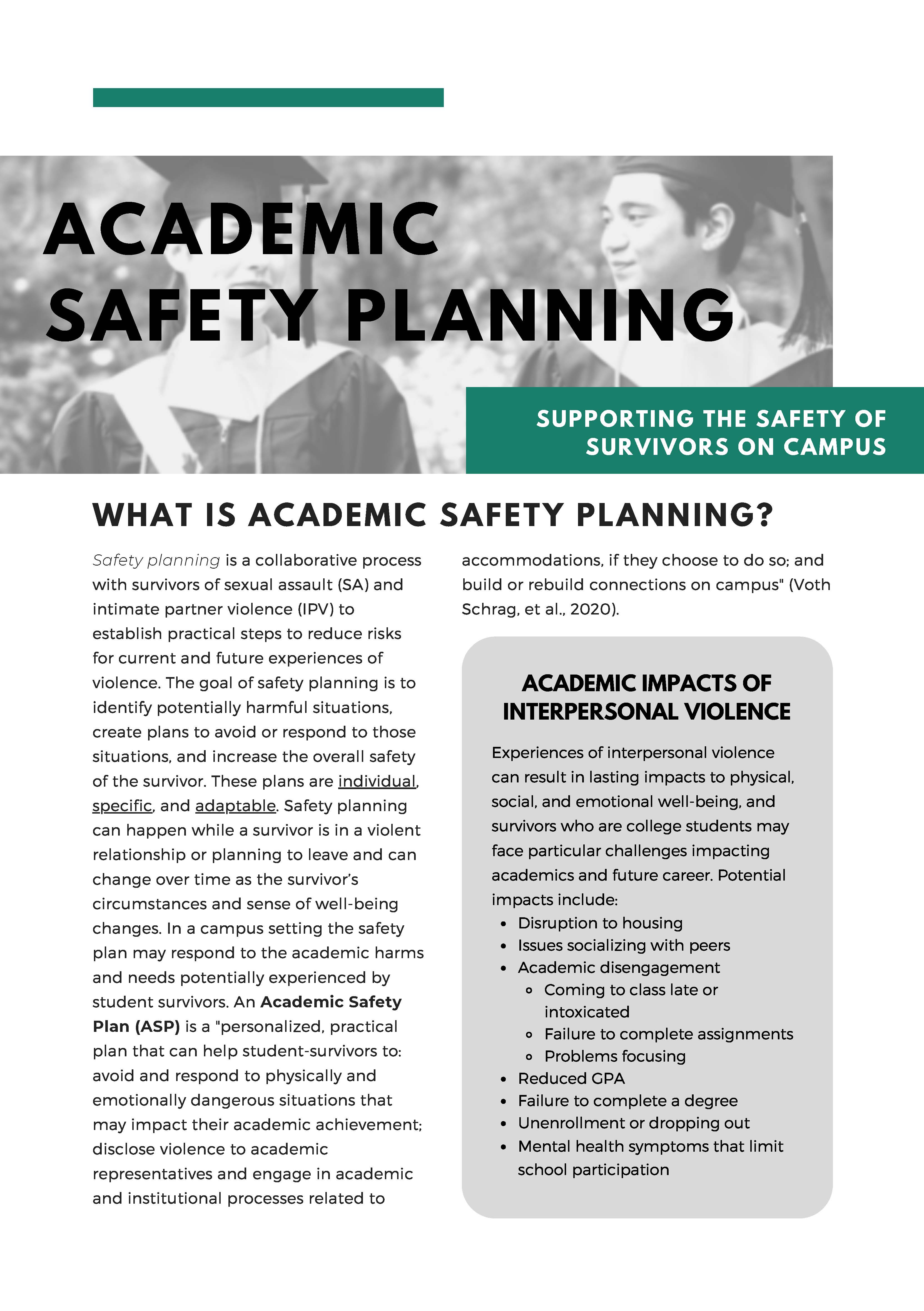academic safety planning