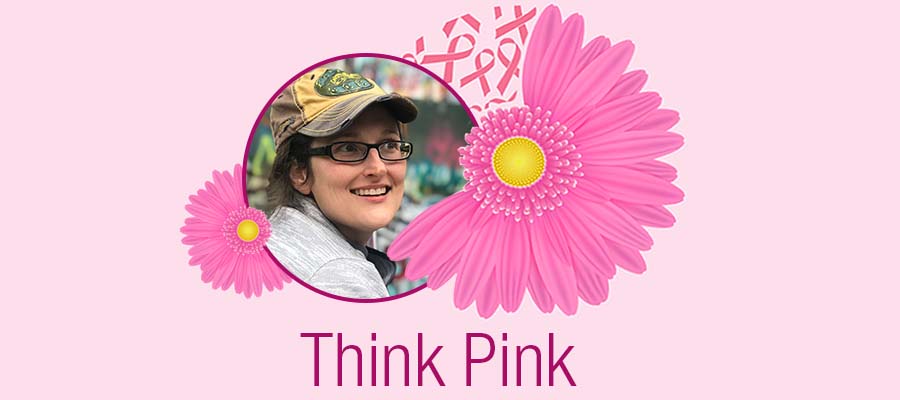 Image of Tammi Moran - breast cancer survivor recently featured in the Think Pink special section of the Daily News which is sponsored by UTMB Health