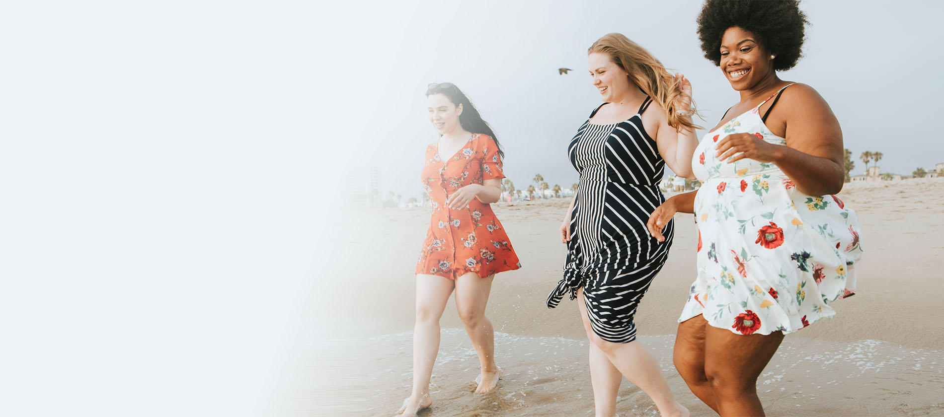 Group of women on beach that may consider weight loss surgery
