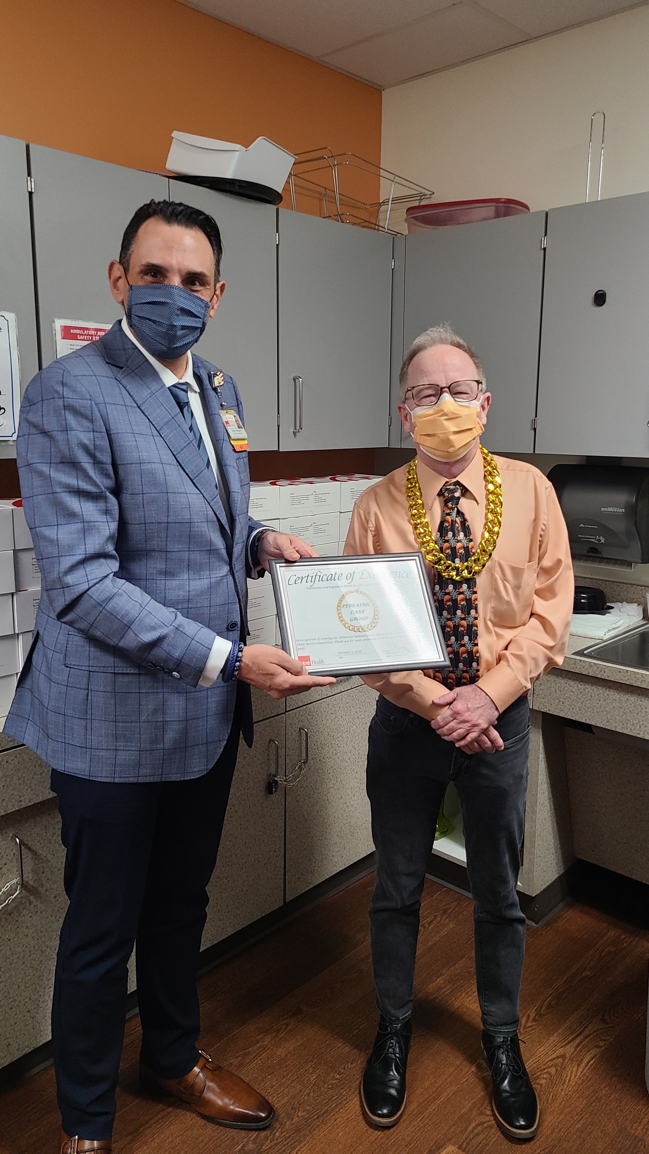 Congratulations and thank you for outstanding top performance with Adolescent Immunizations in the latest UTMB Community & Population Health gap closure contest, “WHO’S OFF THE CHAIN?”