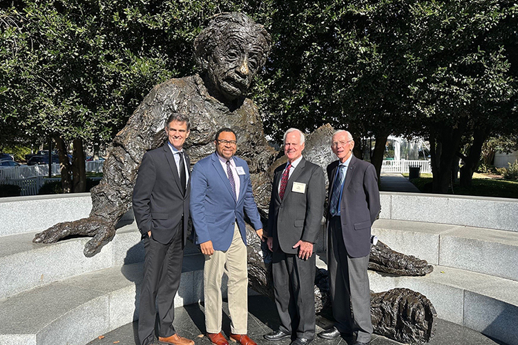 Photo of Kendall M Campbell with colleagues at the National Academy of Medicine Annual Meeting in DC