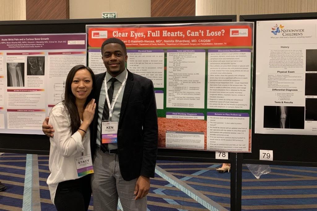 Stacy Leung, MD with KJ Kenneth-Nwosa, MD.