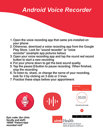 Android Voice Recorder Flyer May 2020
