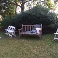 casual seating in yard