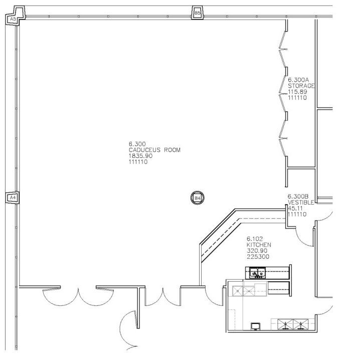 Caduceus Room floor plan