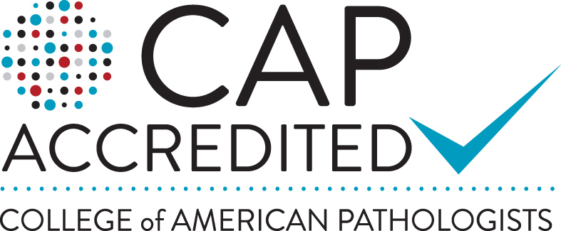 CAP Accredited logo for the College of American Pathologists.