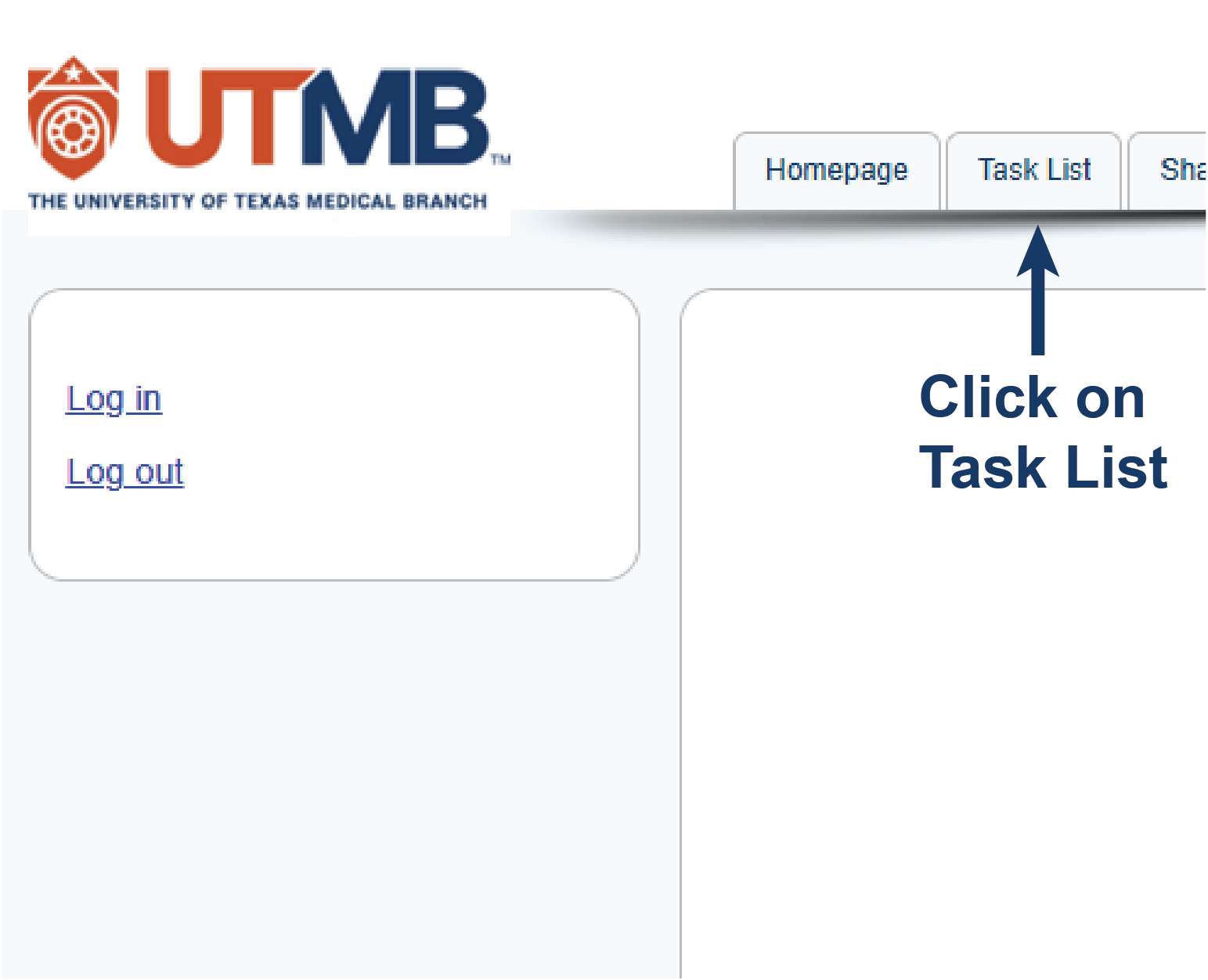 Webforms primary navigation screenshot