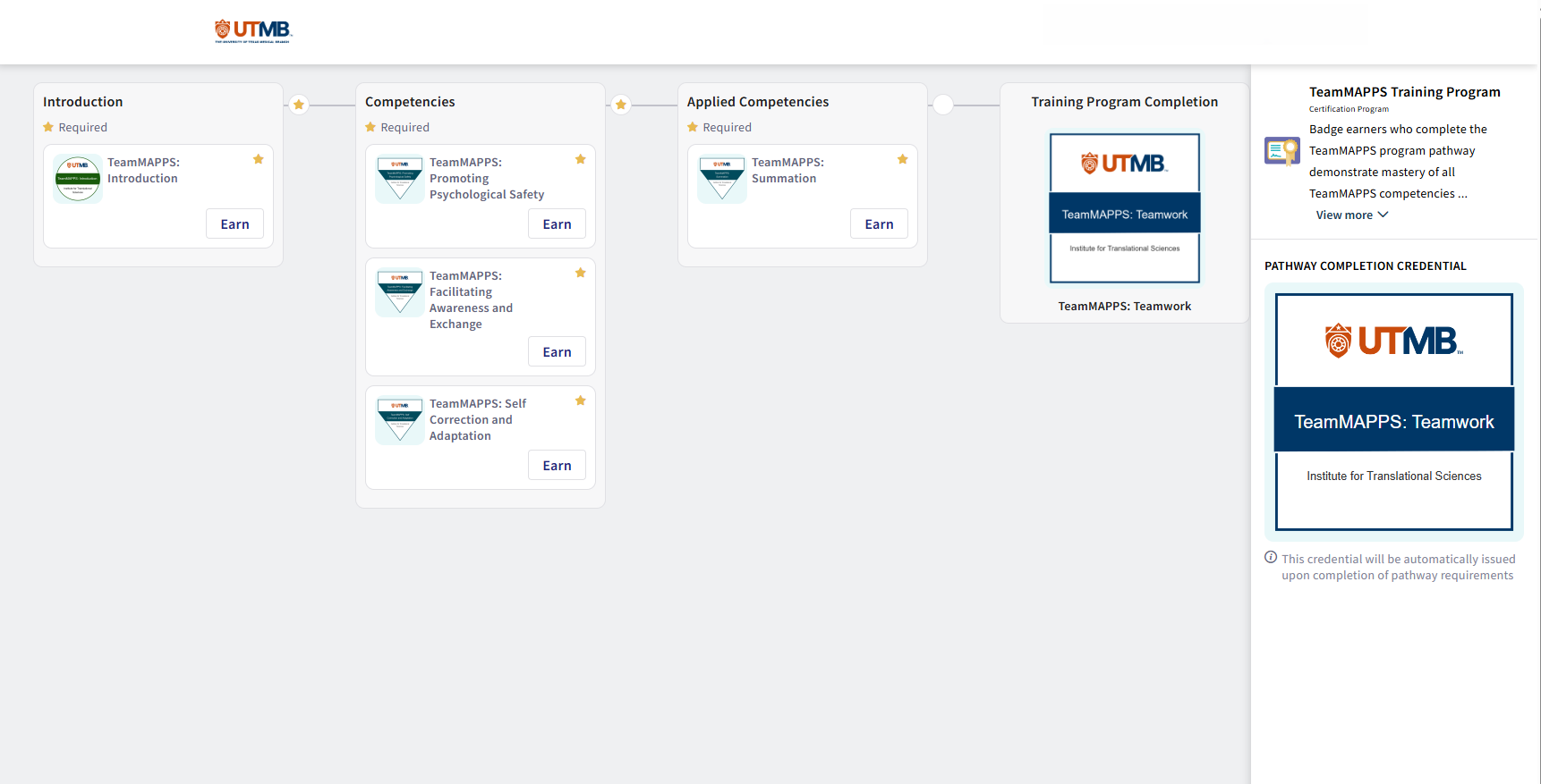 A new example from the TeamMAPPS pathway