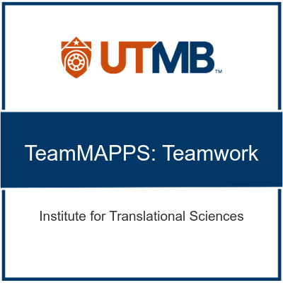 badge with UTMB new logo and text for TeamMAPPS: Teamwork badge for ITS