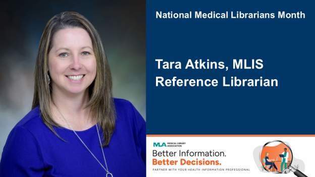 Head shot of Tara Atkins, librarian at UTMB