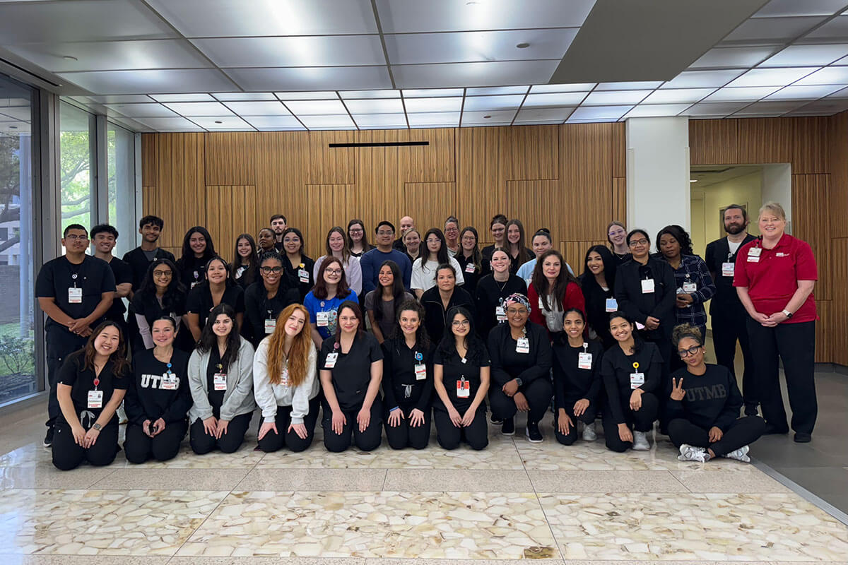 Cohort of UTMB Nurse Residents pose for a group photo.