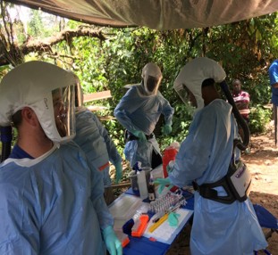 Scientists from the US Center for Disease Control and the National Veterinary Research Institute, Nigeria performing necropsies on rodents during field investigation to identify the animal reservoir of mpox in Nigeria. Picture source: NVRI Animal surveillance team. mpox Nigeria