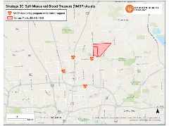 Screenshot of Self-Measured Blood Pressure Locations Map