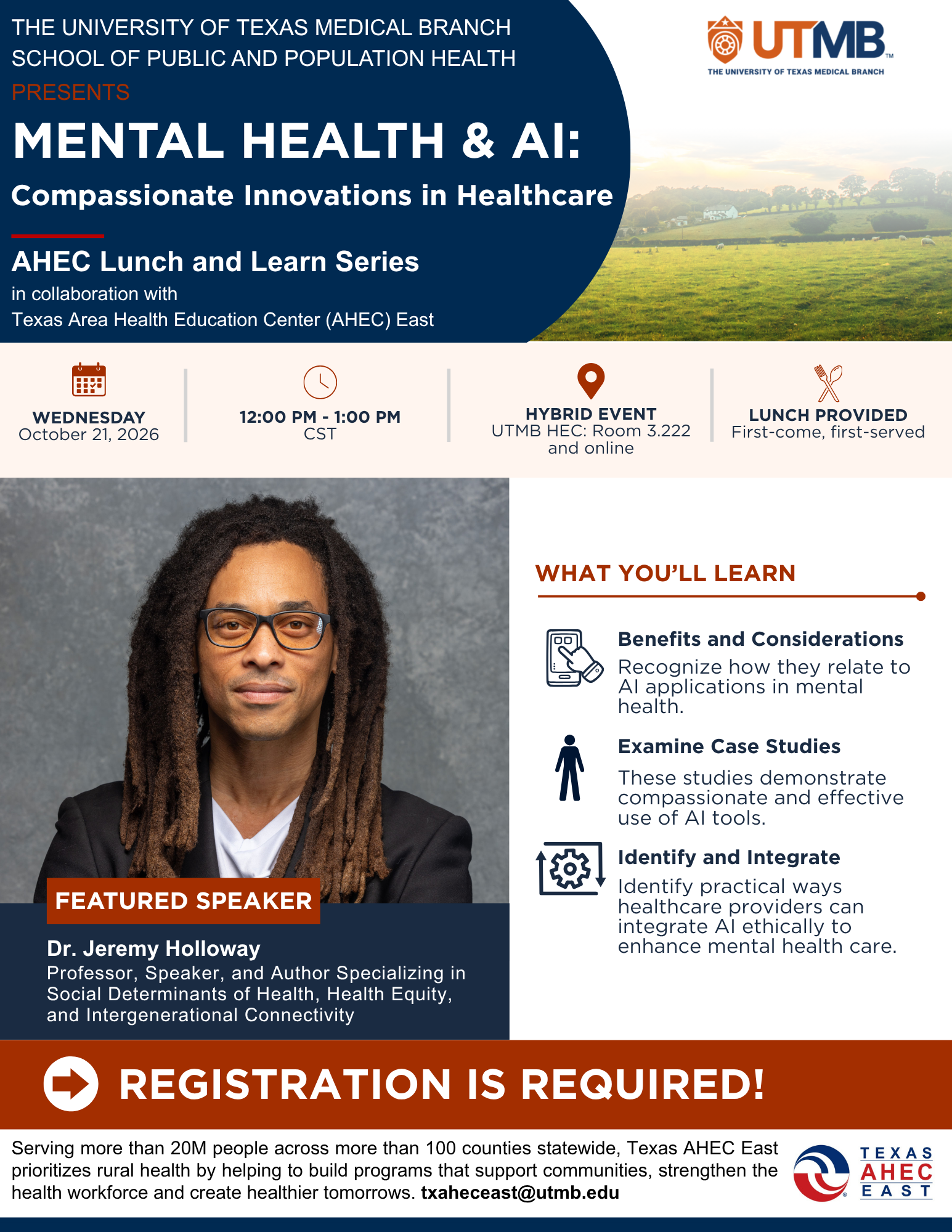 Texas AHEC East Hybrid Learning Event: Mental Health and AI
