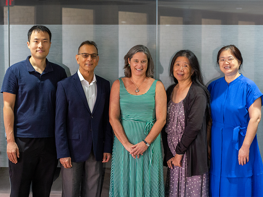 A group of faculty members from the Department of Biostatistics and Data Science