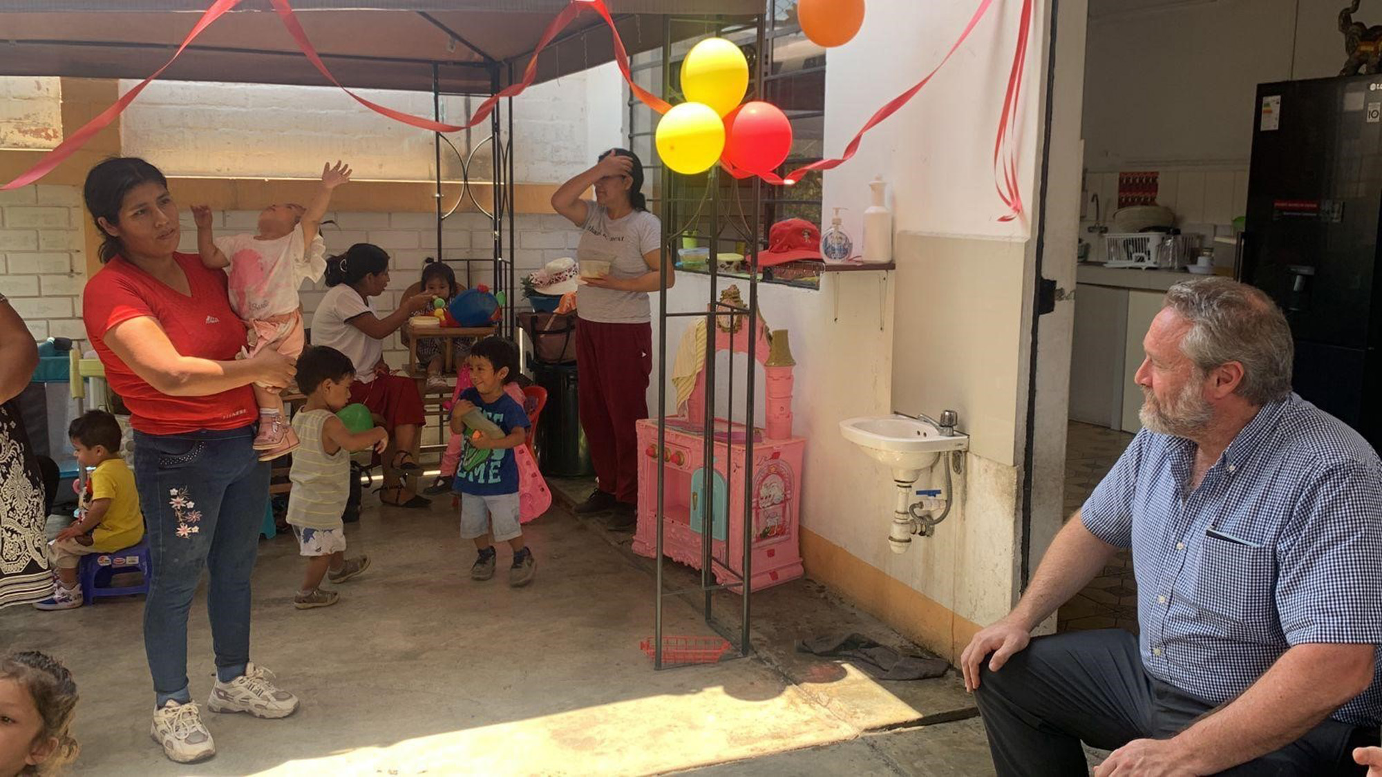 Dr. Matthew Dacso and a mother