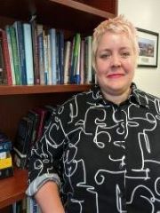 Dr. Emma Tumilty interviews for podcast