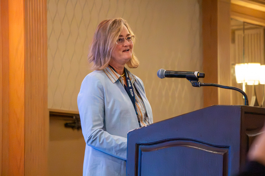 IMG_2995 Kristen Peek delivers closing remarks at the CCHE Symposium.
