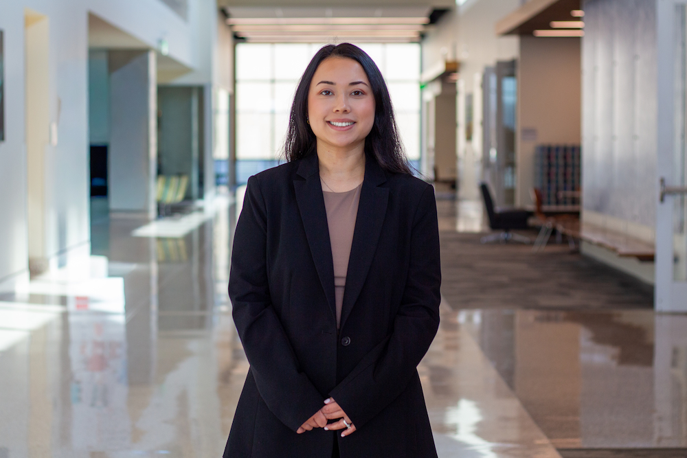 Briana at the Health Education Center