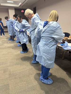 Healthcare Group Donning PPE