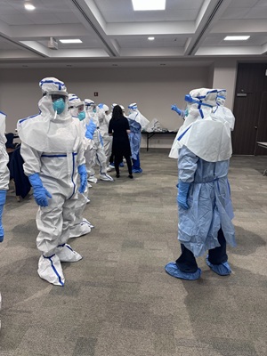 Healthcare Group Donning PPE