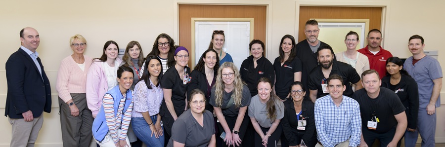 SPECTRE Team and Partners Pose for picture at EMS Patient Handoff Training