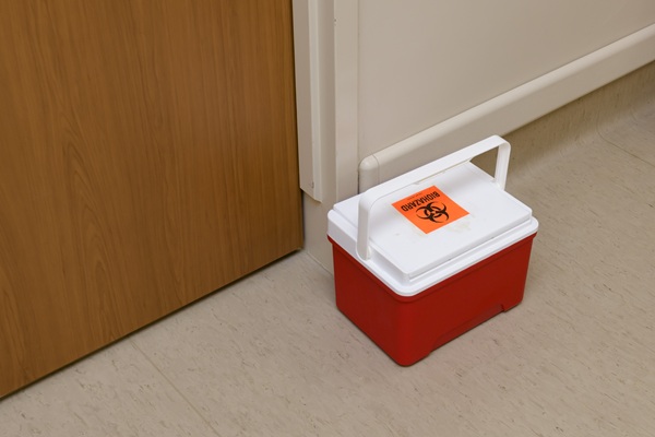 Biohazard container