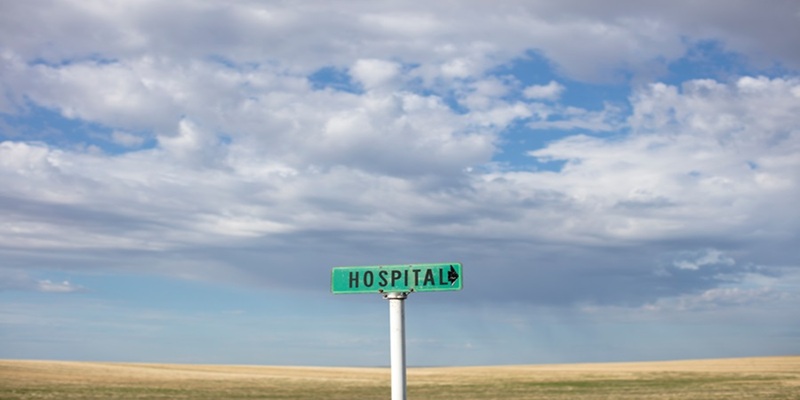 Rural hospital sign