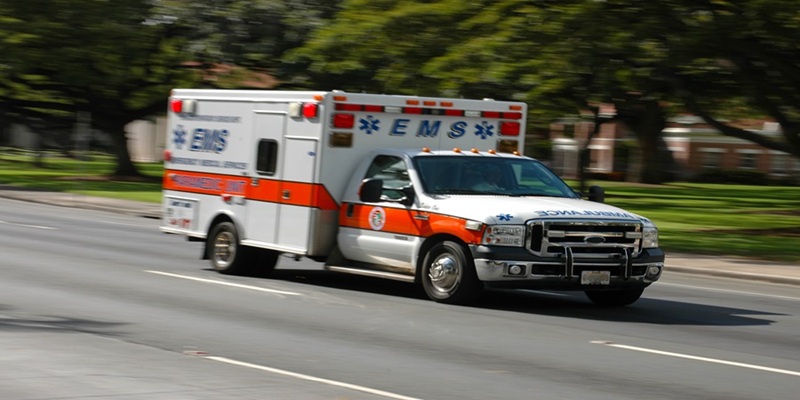 ambulance on street