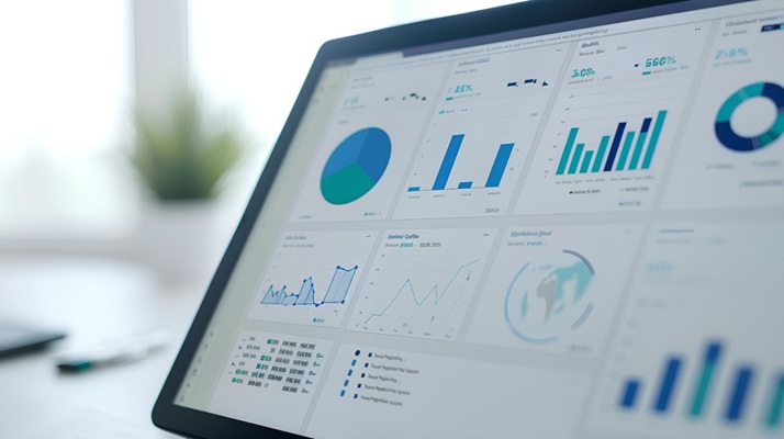 dashboard with statistics