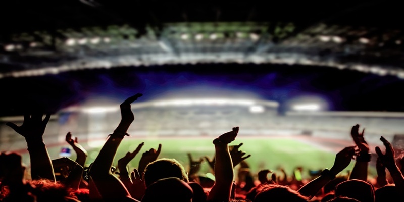 people in audience cheering