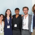 Trainees poster and presentation award winners pose for a picture
