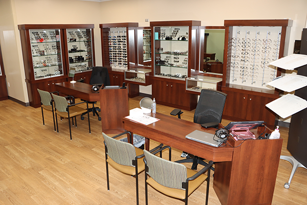 A photo of the UTMB optical store in Texas City