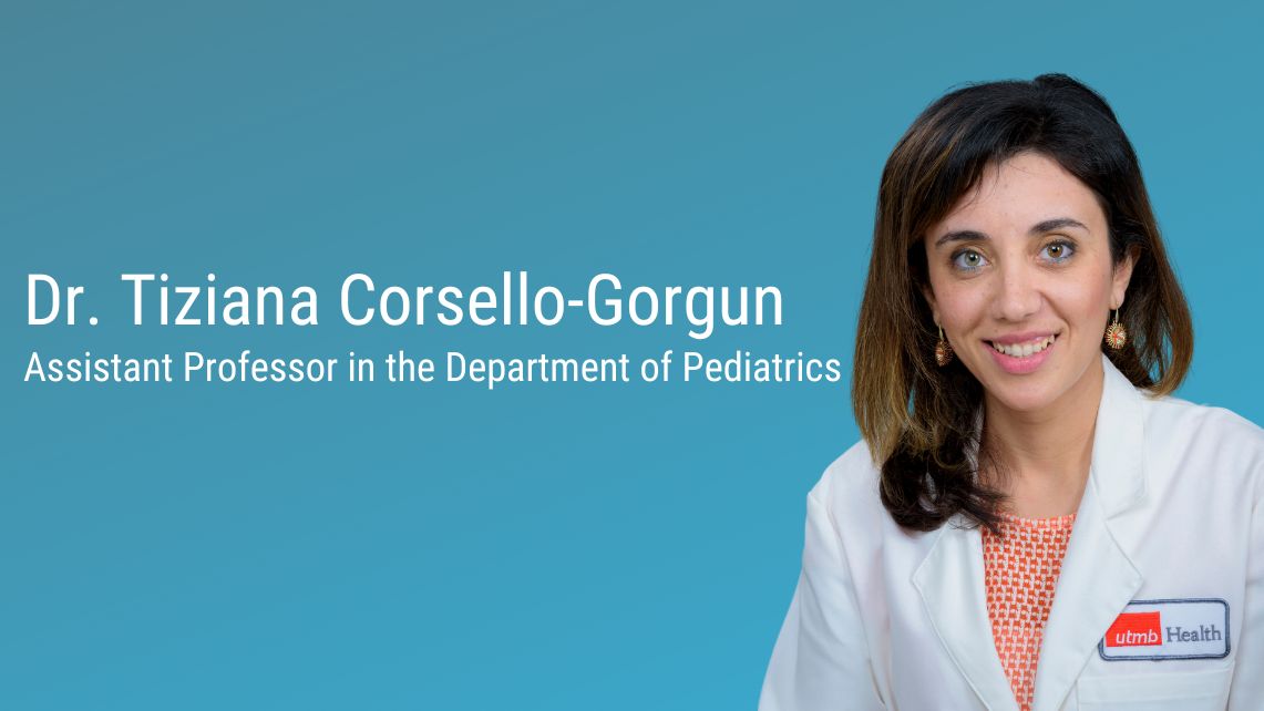 Dr. Tiziana Corsello-Gorgun assitant professor in the Department of Pediatrics